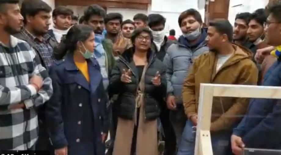 Coronavirus outbreak: Stranded Indian students in UK demonstrate outside Indian High Commission