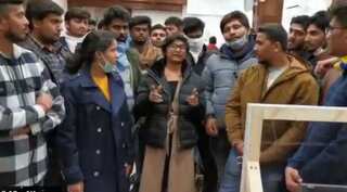 Coronavirus outbreak: Stranded Indian students in UK demonstrate outside Indian High Commission