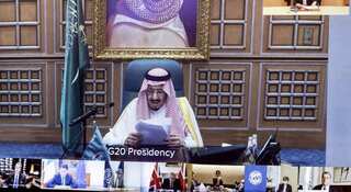 Saudi king urges 'effective' G20 response to virus crisis in video conference