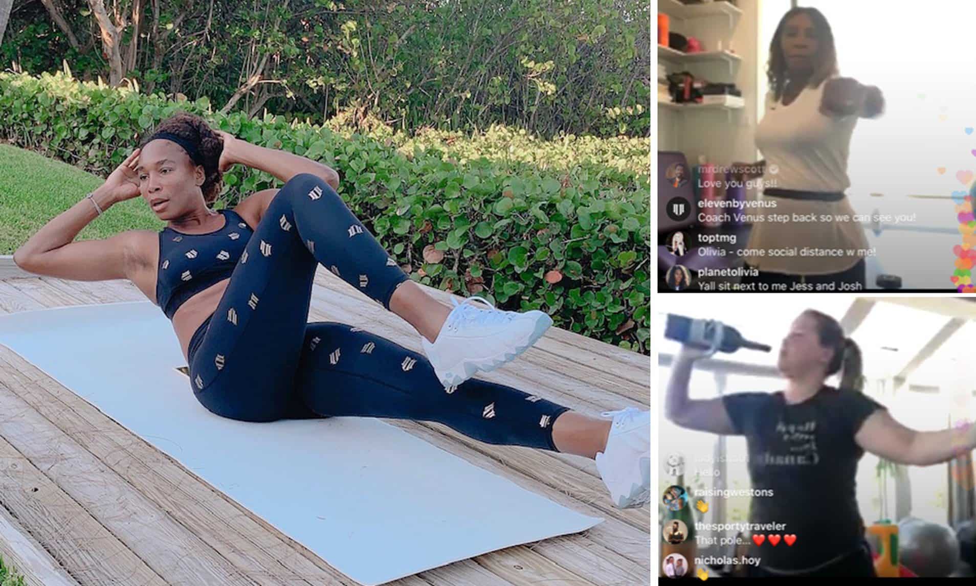 Venus Williams hosts exercise session with alcohol bottles on Instagram during quarantine; Serena Williams, Amy Schumer join Venus Williams hosts exercise session with alcohol bottles on Instagram during quarantine; Serena Williams, Amy Schumer join