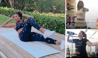 Venus Williams hosts exercise session with alcohol bottles on Instagram during quarantine; Serena Williams, Amy Schumer join