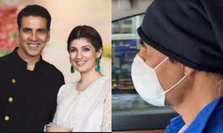 Akshay Kumar drives wife Twinkle Khanna home from hospital during lockdown Akshay Kumar drives wife Twinkle Khanna home from hospital during lockdown