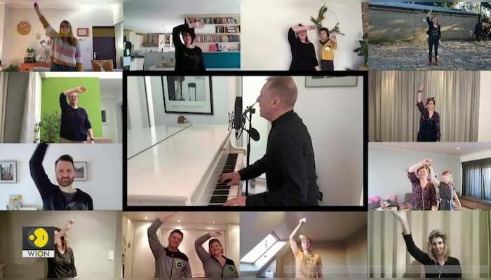 John Miles and the Antwerp Philharmonic 'Quarantine' Orchestra perform 'Music'