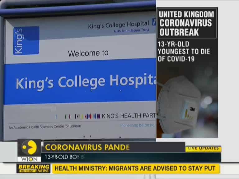 UK: 13-year-old youngest to die of coronavirus