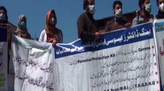 Doctors in PoK protest over no safety kits to deal with COVID-19 patients