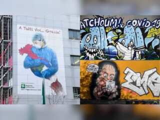Finding comfort in street art: Killer pandemic inspires world graffiti!