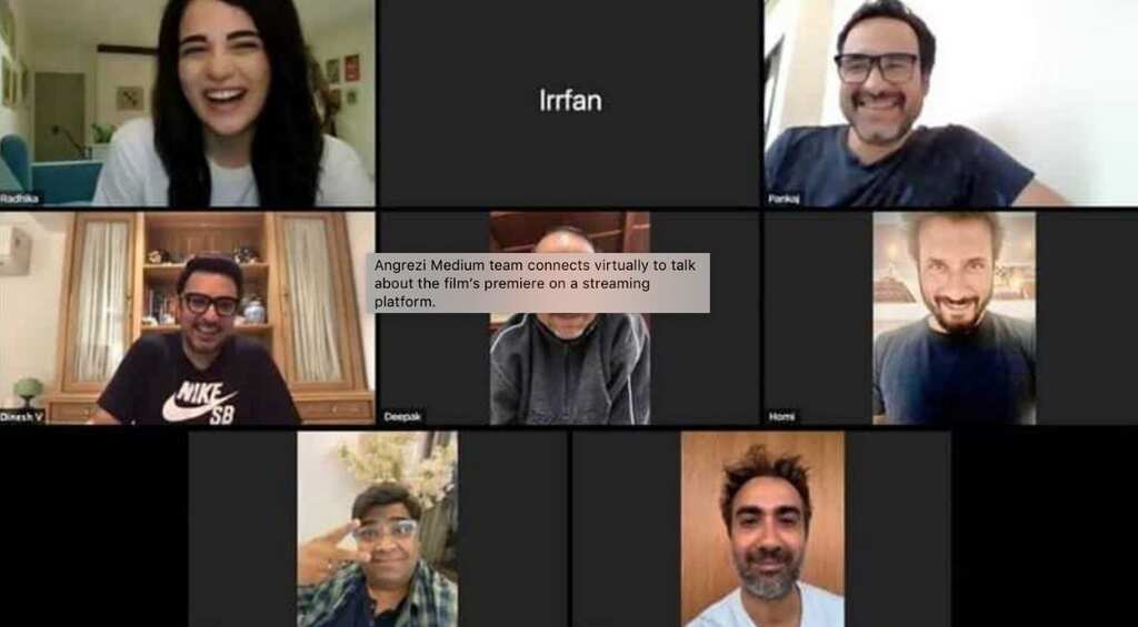 'Angrezi Medium' cast including Irrfan Khan have fun watching film as it premieres online