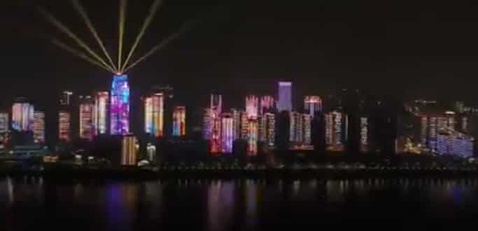 A spectacular light show preceded ending of coronavirus lockdown in Wuhan A spectacular light show preceded ending of coronavirus lockdown in Wuhan