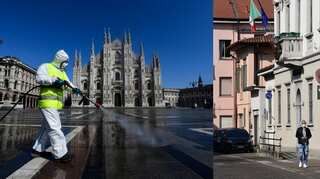Italy's coronavirus death toll edges up, new cases fall sharply