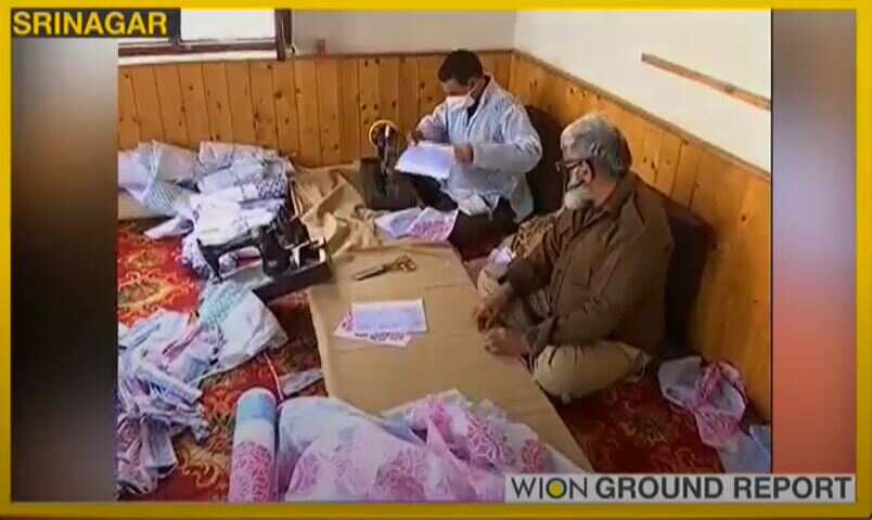 Coronavirus Pandemic: Handmade masks for police personnel in Jammu and Kashmir