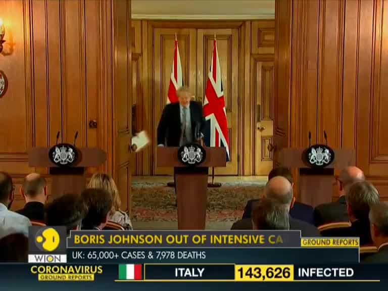UK PM Johnson out of intensive care, health is being monitored closely