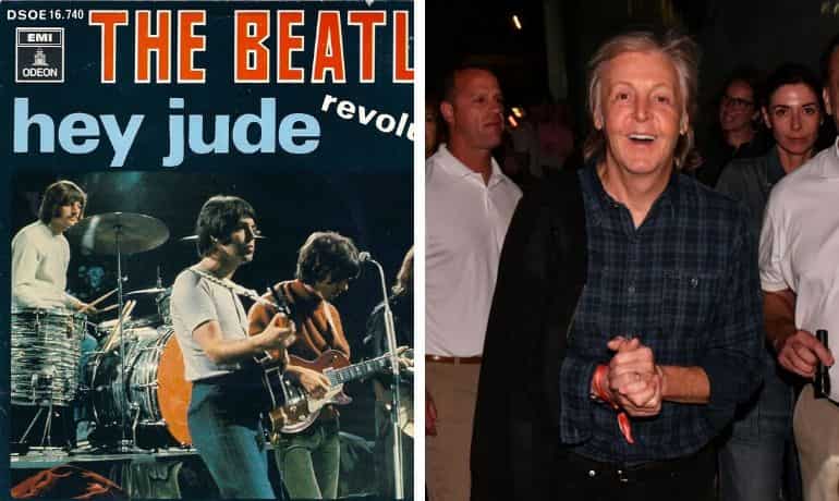 Paul McCartney's handwritten 'Hey Jude' lyrics sell for $910,000 at auction