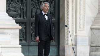 Andrea Bocelli sings in empty Milan cathedral for Easter, millions watch from their homes