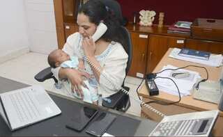 Andhra Pradesh IAS officer returns to work a month after giving birth