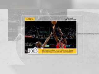April 16 in history: 'Cold War' term coined, Michael Jordan's last game and more