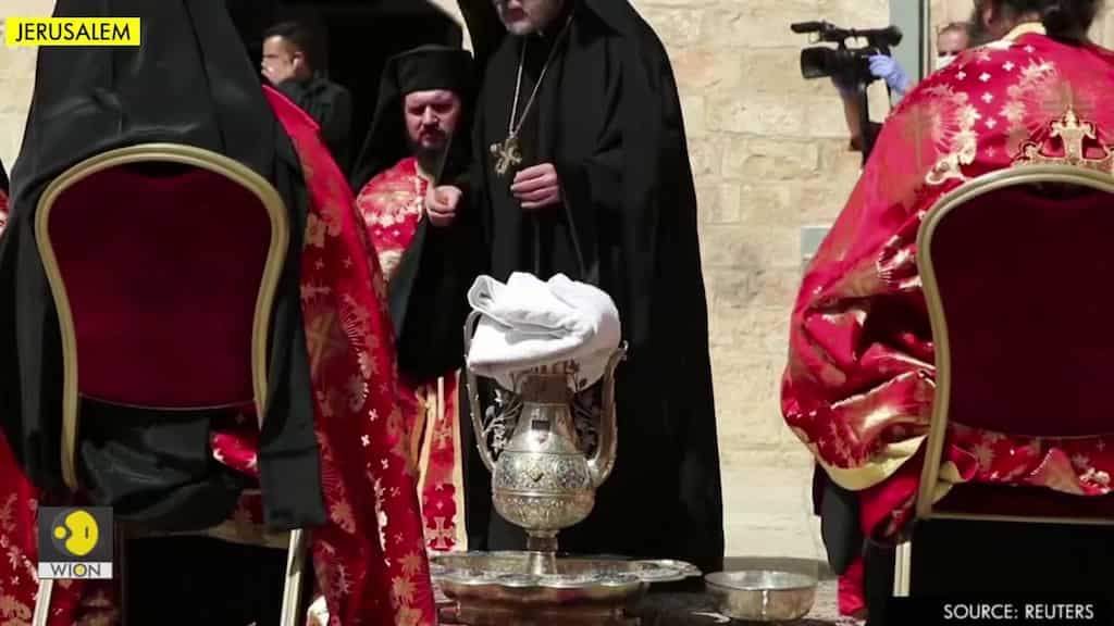 Down-sized Washing of the Feet ceremony takes place amid coronavirus outbreak