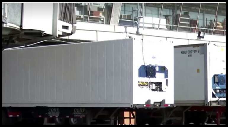 Coronavirus: Ecuador forced to store dead bodies in giant refrigerators