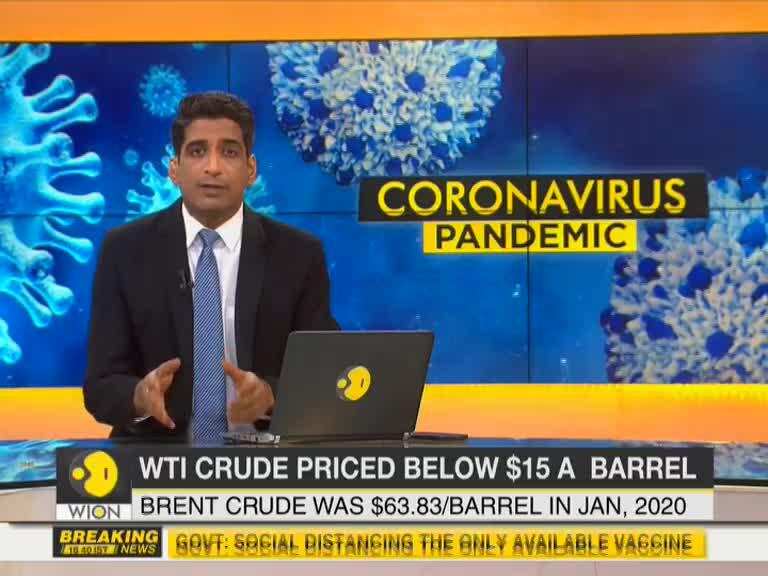 Crude oil price in US falls to level not seen since year 1999, WTI crude price below $15 for a barrel