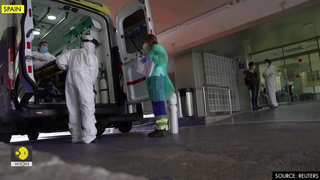 A day in the life of frontline ambulance staff in coronavirus hit Spain