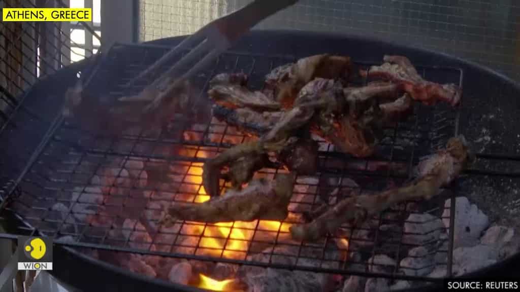 Even coronavirus can't stop Greeks' Easter lamb roast