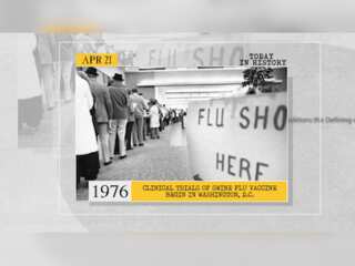 April 21 in history: First movie projector demonstrated, swine flu vaccine trial begins and more