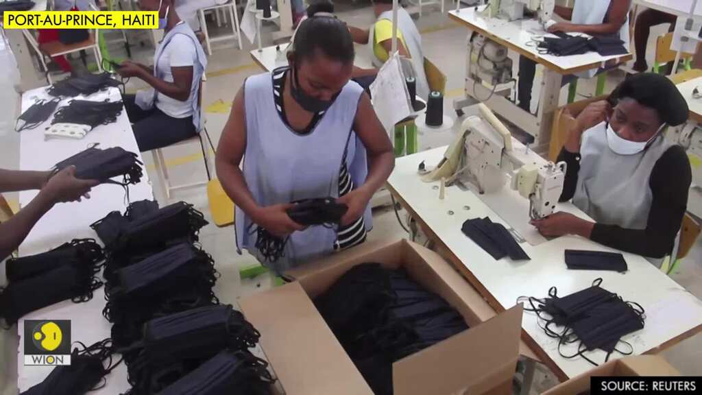 Haitian clothing maker churns out face masks full time to battle coronavirus