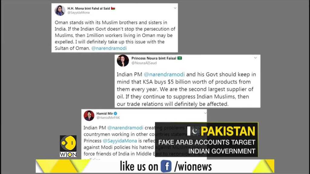 Gravitas: Pakistanis pose as Arabs, push anti-India posts