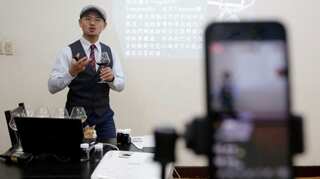 Taiwan sommelier teaches  wine tasting through online classes to fight lockdown blues