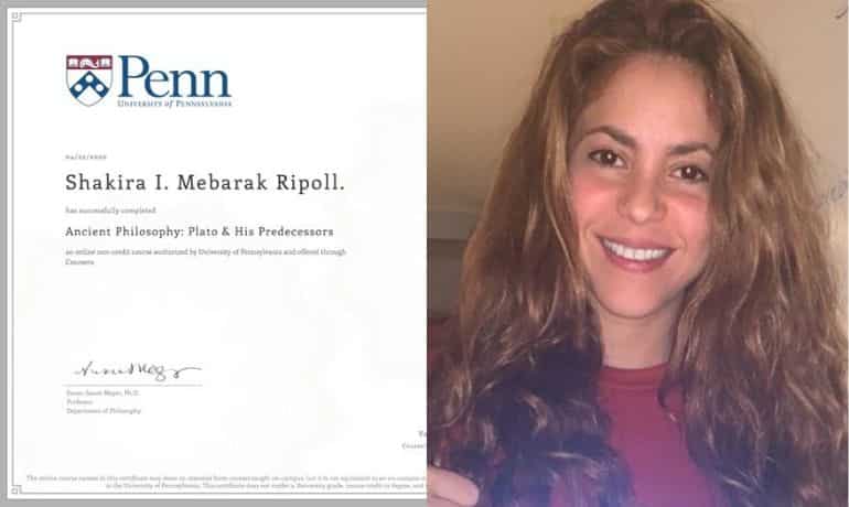 Shakira graduates from online Pennsylvania philosophy course amid coronavirus lockdown Shakira graduates from online Pennsylvania philosophy course amid coronavirus lockdown