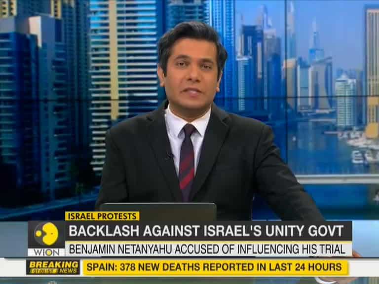 Israel: Anti-unity government protests in Tel Aviv