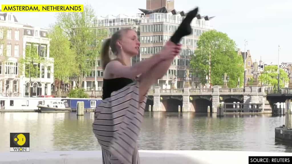Dancing in the streets: Ballet stars perform in empty Amsterdam