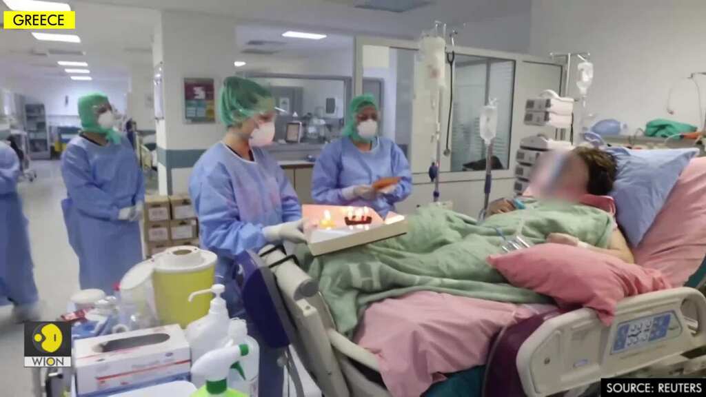 Greek coronavirus ICU patient gets birthday surprise