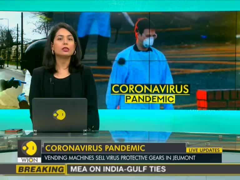 France's initiative to fight COVID-19, 2 mask vending machine set up in Jeumont