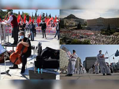 Balcony protests and e-rallies as epidemic curtails May Day demonstrations