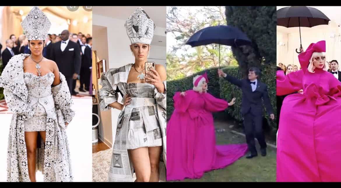 #MetGalaChallenge: Netizens recreate their favourite celeb looks; Lady Gaga & Rihanna are clear winners