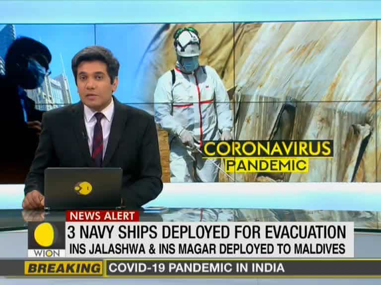 Three ships sent to evacuate Indians from the Maldives and UAE