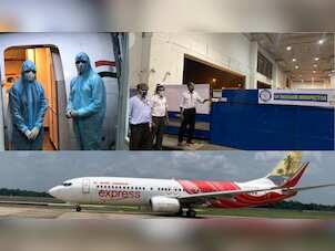 Air India's first two repatriation flights arrive in Kerala with around 350 Indians from UAE