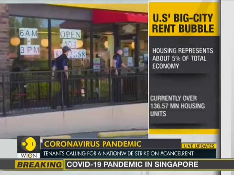 Setback for America's housing industry: Tenants demand rent cancellations