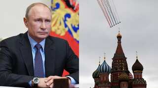 Russian President Vladimir Putin urges citizens to 'unite' amid toned down Victory Day celebration
