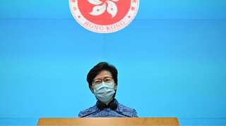Hong Kong leader says financial hub cannot afford any more 'chaos'