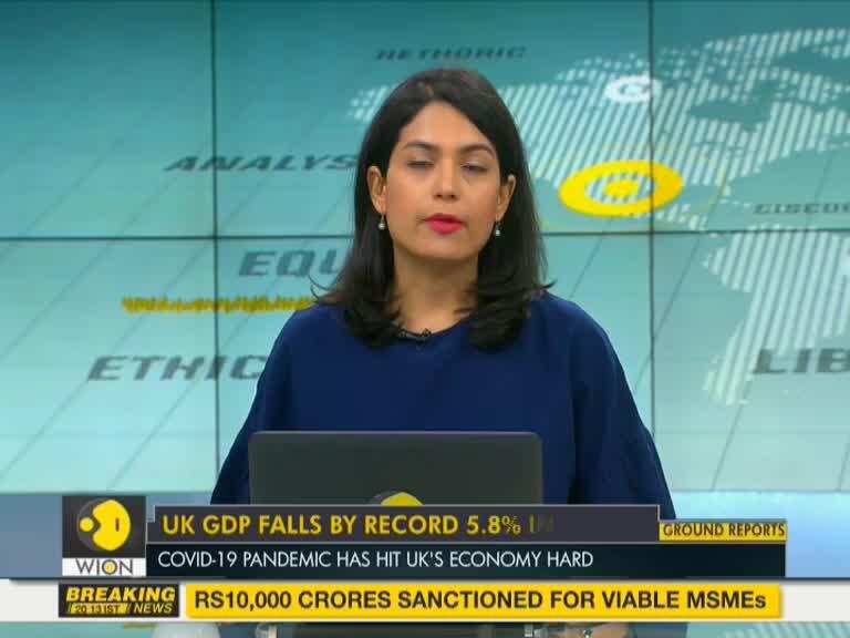 UK GDP falls by record 5.8% in March due to coronavirus crisis