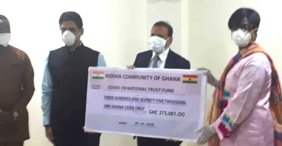 Local Indian businessmen in Ghana donate more than Rs 6.5 million to deal with COVID-19 crisis