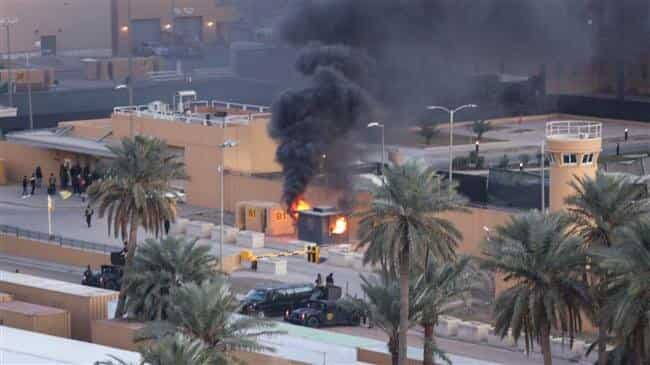 Rockets target US embassy in Iraqi capital: Military Rockets target US embassy in Iraqi capital: Military