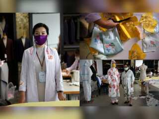 Protection in style: Chinese designer makes silk coronavirus masks