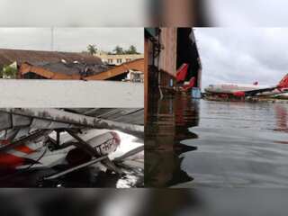 Cyclone Amphan leaves Kolkata airport flooded; hangars damaged beyond repair