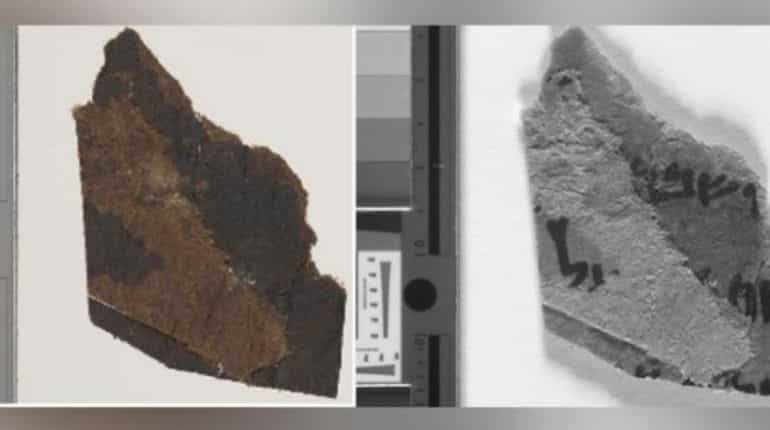 Scientists discover fragments of Dead Sea Scrolls contain Hebrew text invisible to naked eye Scientists discover fragments of Dead Sea Scrolls contain Hebrew text invisible to naked eye