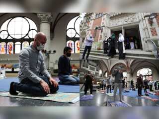 United we stand: Muslims praying in Berlin church during Ramzan