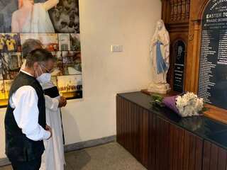 Indian envoy to Sri Lanka Gopal Baglay visits church hit by terror attack in first engagement