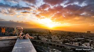 Iranian police face social media backlash over arrest of parkour athlete after rooftop kiss