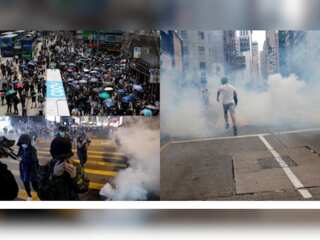 Thousands take to streets in Hong Kong to oppose China's controversial law